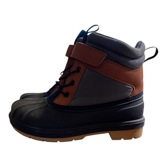 The Children’s Place Boys Winter Water Resistant Navy Snow Boots, Size 1 NWTs - Picture 3 of 13
